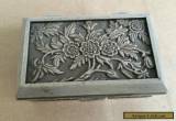 Beautiful tibet silver carved flower jewelry box for Sale