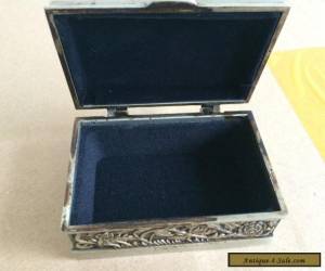 Item Beautiful tibet silver carved flower jewelry box for Sale