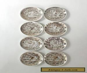 FORNASETTI Mitolgoia SET 8 Coasters BONWIT TELLER Italy MINT for Sale