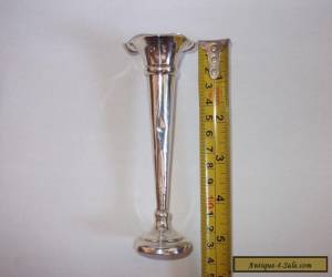 Antique Sterling Silver Bud / Trumpet Vase for Sale