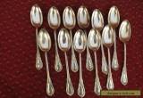Set of 12 antique  A1 silver plate matching teaspoons for Sale