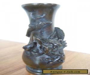 Japanese antique bronze vase for Sale