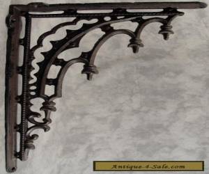 Item 2 ARCHITECTURAL GOTHIC RENAISSANCE Cast Iron SHELF BRACKETS WALL CORNER BRACKETS for Sale