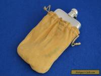 Antique James Dixon Solid Silver Hip Flask - Sheffield 1945 190g - Vintage 1/4pt