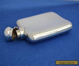 Item Antique James Dixon Solid Silver Hip Flask - Sheffield 1945 190g - Vintage 1/4pt for Sale