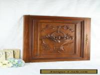 Antique French wood carved door panel cabinet NO1