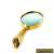 high quality vintage art solid brass antique hand lens magnifying glass MG 03 for Sale