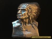Antique Sterling Silver American Indian Bust (Hallmarked Burmingham circa 1900)