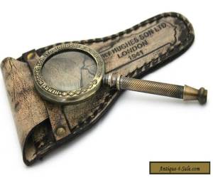 kelvin & hughes london antique brass vintage hand lens magnifying glass MG 09 for Sale
