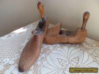 Two lovely antique hand carved wooden cobbler shoemaker's lasts 