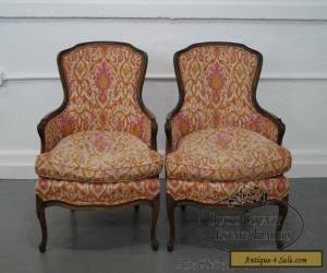 Item Quality Pair of French Louis XV Style Vintage Bergere Chairs for Sale