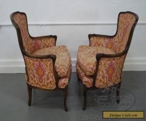 Item Quality Pair of French Louis XV Style Vintage Bergere Chairs for Sale