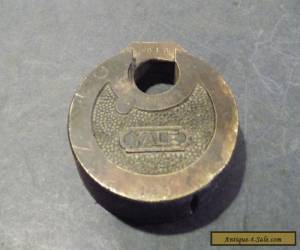 Item  ANTIQUE BRASS YALE PANCAKE  LOCK for Sale