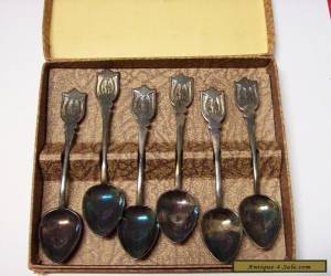 Item Spoons Set 6 in box 1950 to 60s for Sale