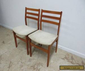 Item 2 Danish Modern Nordic Furniture Teak Dining Room Side Chairs Set Mid Century for Sale