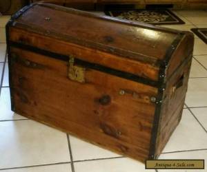 Item 1800's Antique  Civil War Stagecoach Steamer Trunk Chest  for Sale