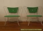 2 VINTAGE 1960S PATIO WIRE CHAIR SET UMANOFF MID CENTURY MODERN for Sale