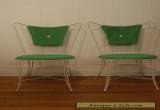 2 VINTAGE 1960S PATIO WIRE CHAIR SET UMANOFF MID CENTURY MODERN for Sale