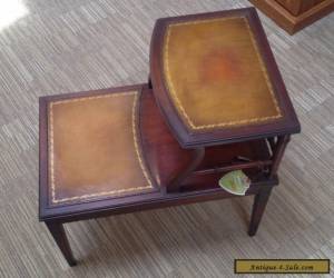 Vintage Imperial Mahogany Leather Top Side End Table for Sale