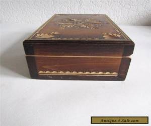 Item Vintage Ukrainian Carved Wooden Box for Sale