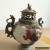 Collectible Decorated Old Porcelain & Tibet Silver Belle Incense Burner for Sale