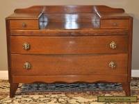 *VINTAGE SMALL ART DECO OAK STYLISH DRESSER DRESSING TABLE, CHEST OF DRAWERS*