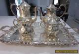 SILVER COFFEE & TEA SET, SHERIDAN, 5 PIECES BEAUTIFUL for Sale