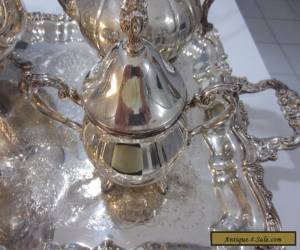 Item SILVER COFFEE & TEA SET, SHERIDAN, 5 PIECES BEAUTIFUL for Sale