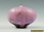 ROSE CABAT - MID CENTURY MODERN, STUDIO ART POTTERY, PURPLE GLAZE FEELIE VASE for Sale