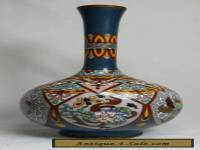 Spectacular Vintage Japanese MEIJI Cloisonne Vase with Birds and Flowers