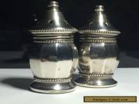 Vintage Set salt and pepper shakers STERLING SILVER