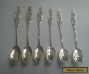 a set of vintage/antique  silver spoons for Sale