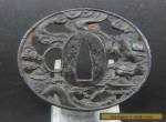 #2667 ROUND IRON TSUBA, menuki kozuka saya fuchi kashira katana  for Sale