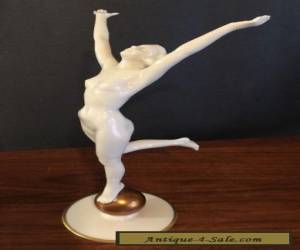 Item Hutschenreuther Kunstabteilung Porcelain White Nude Figurine Art Deco Mint for Sale