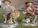 STUNNING LOVELY PAIR OF MARKED GERMAN POTSHAPPEL PORCELAIN FIGURINES for Sale