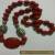 VINTAGE ~ CHINESE CINNABAR ~ SHOU LONGEVITY ~ LARGE  BEAD ~ NECKLACE for Sale