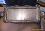 Large Antique Silverplate Serving Tray   for Sale