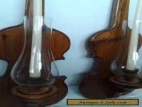 victorian violin candle holders