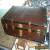 ANTIQUE 1800's VICTORIAN STEAMER TRUNK CHEST FLAT TOP INSIDE TRAY COFFEE TABLE for Sale