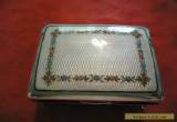 Sterling silver antique Guilloche box with playing cards for Sale