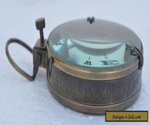 Item Brass Pocket Watch Style Outdoor Camping Hiking Compass Navigation  for Sale