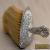 1927 Sterling Silver Repousse Heart Shape Clothes Brush/Vanity Brush for Sale