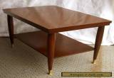 Vintage Mid Century Modern "Mersman" Mahogany Wood Formica Side End Accent Table for Sale