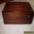 ANTIQUE ROSEWOOD BOX WITH INSET MOTHER OF PEARL  for Sale