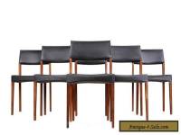 Six Rosewood Dining Chairs Danish Modern Mid Century