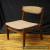 2 Vintage Mid Century Modern Danish Walnut Wood Wooden Dining Side Accent Chairs for Sale
