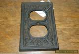 French Decorative Cast Iron Rustic Finished Electric House Outlet Plate Cover  for Sale