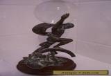 BRONZE STATUE OF ATLAS ON WOODEN BASE. for Sale