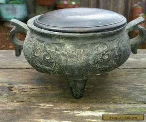 Item Antique Chinese Bronze  censer Marked for Sale