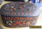 ANTIQUE KASHMIR LARGE SEWING BOX for Sale